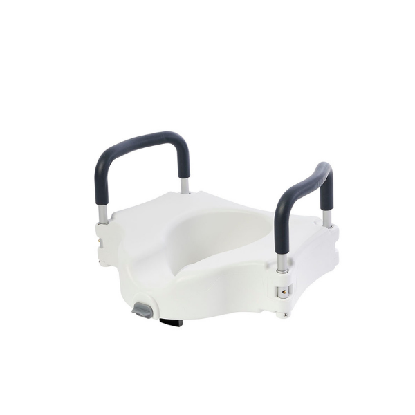 Raised Toilet Seat with Removable Arms